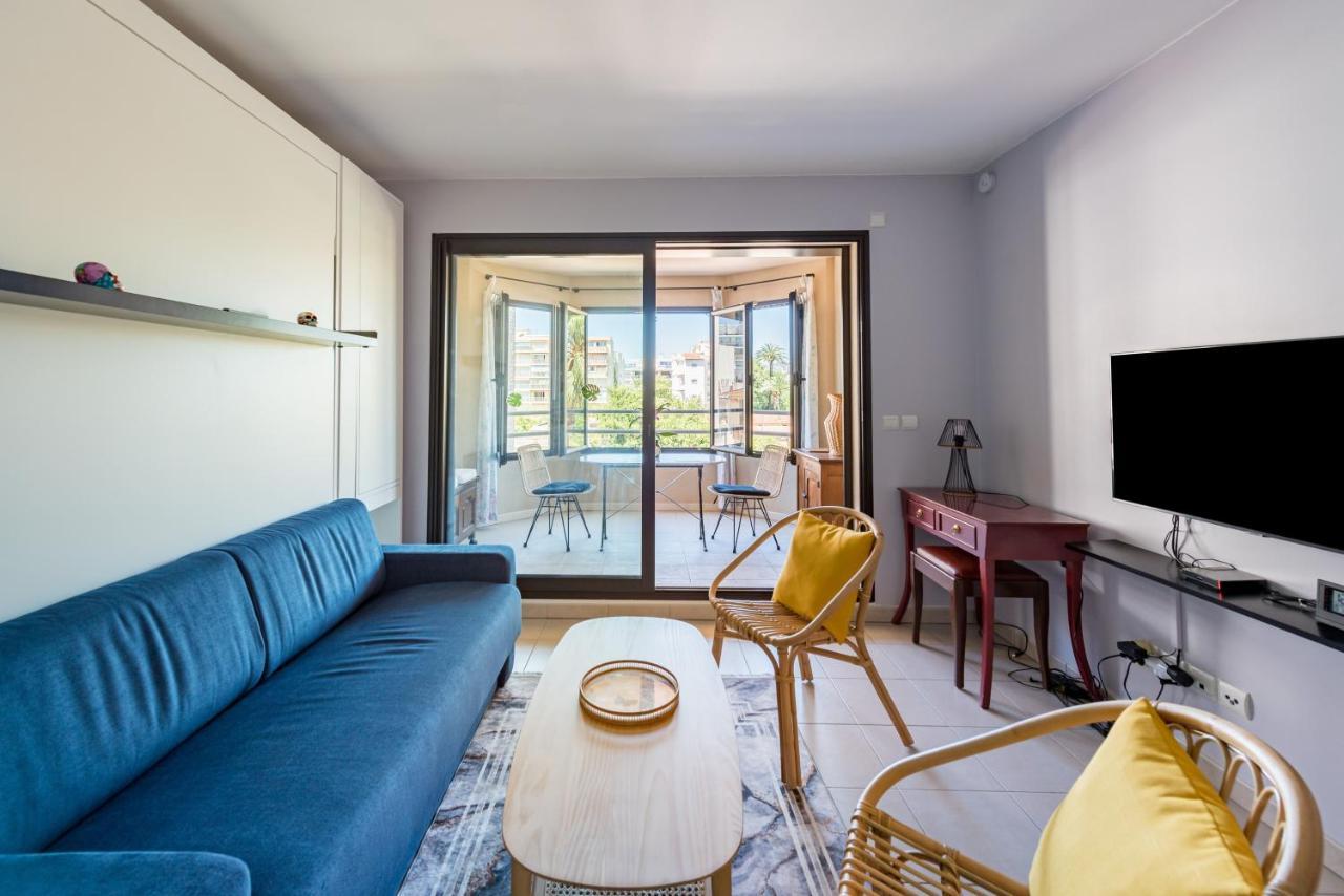 Beau Studio Veranda A Deux Pas De La Mer - Parking Inclus 주앙레핑 외부 사진